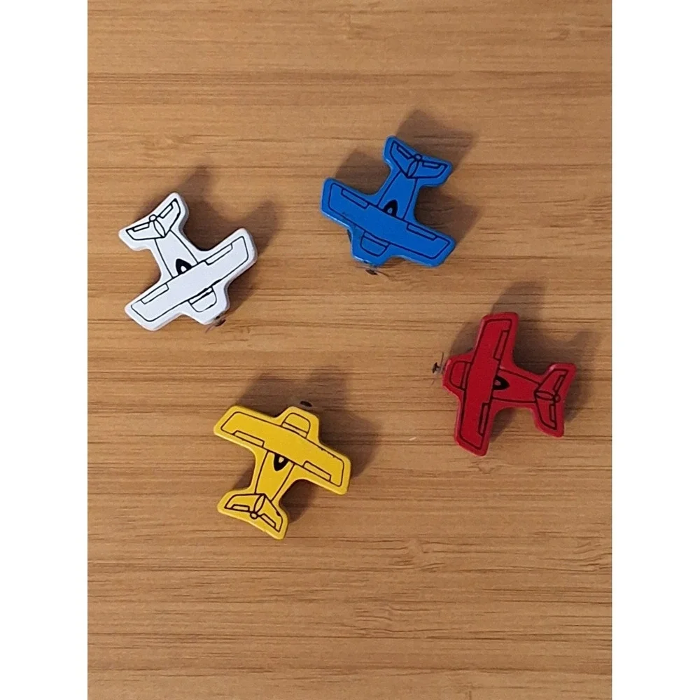 Vintage Knobler Airplane Fridge Magnets - Made In Japan Lot Of 4 GVC